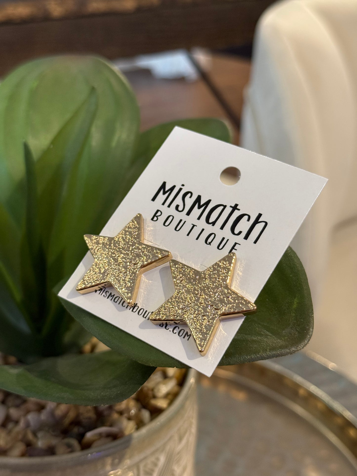 Gold Star Earrings