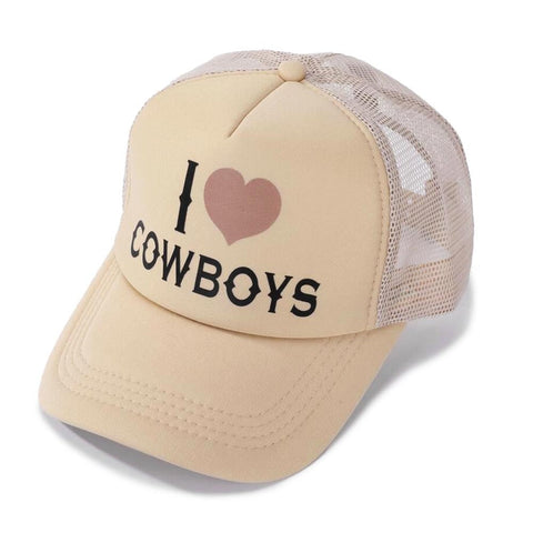 I LOVE COWBOYS Hat