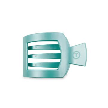 Square Flat Medium Clip - Totally Turquoise