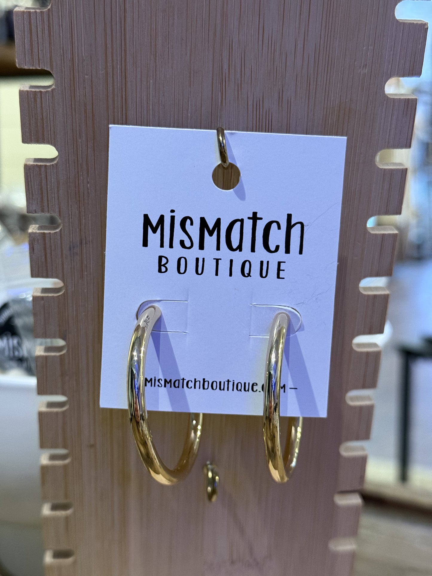 Metallic Gold Hoops #3