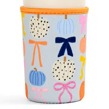 Fall Pumpkins & Bows Drink Sleeve Medium
