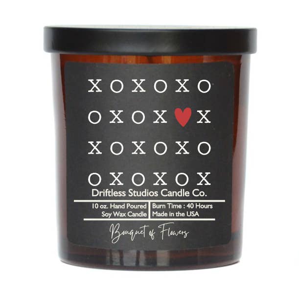 Xoxo Heart Valentine's Soy Wax Candle - Valentines Gifts