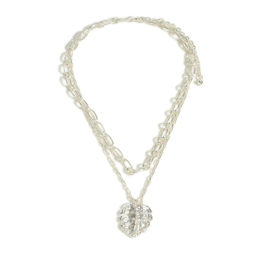 Monstera Leaf Necklace