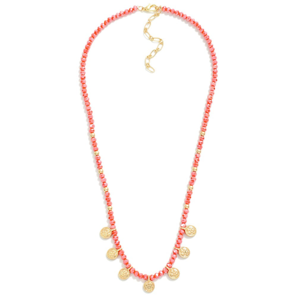 Coral Beaded Necklace