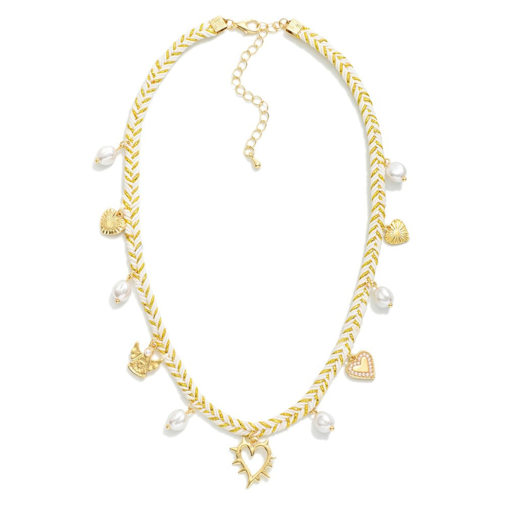Woven Charm Necklace