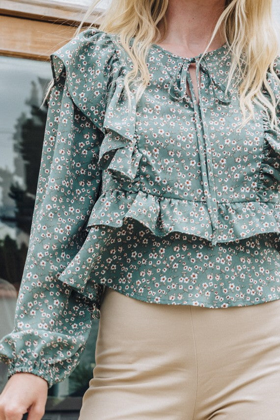 Ruffle Detailed Babydoll Top