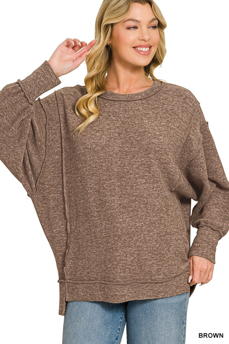 Soft Oversized Sweater Brown