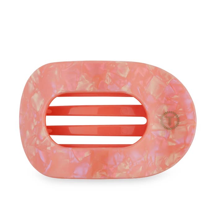 Flat Round Hair Clip - Large - Dreamsicle