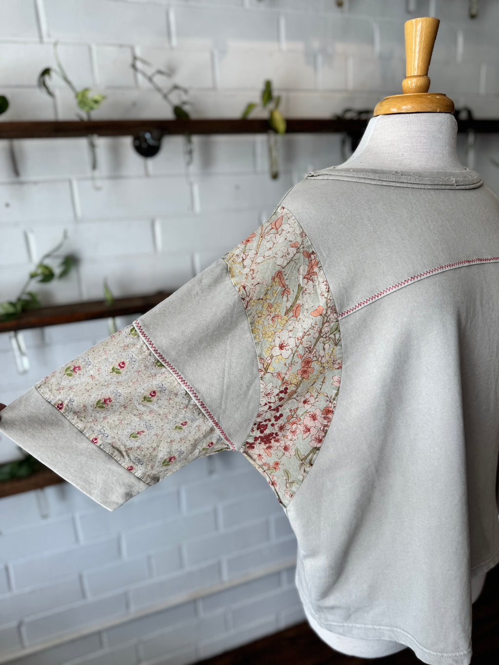 Patchwork Sleeve Top