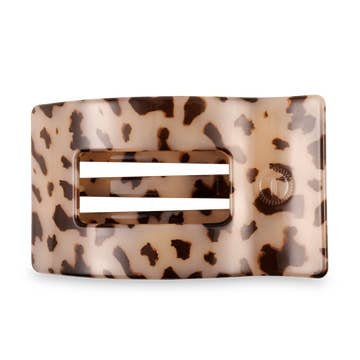 Flat Rectangle Large Clip - Blonde Tortoise