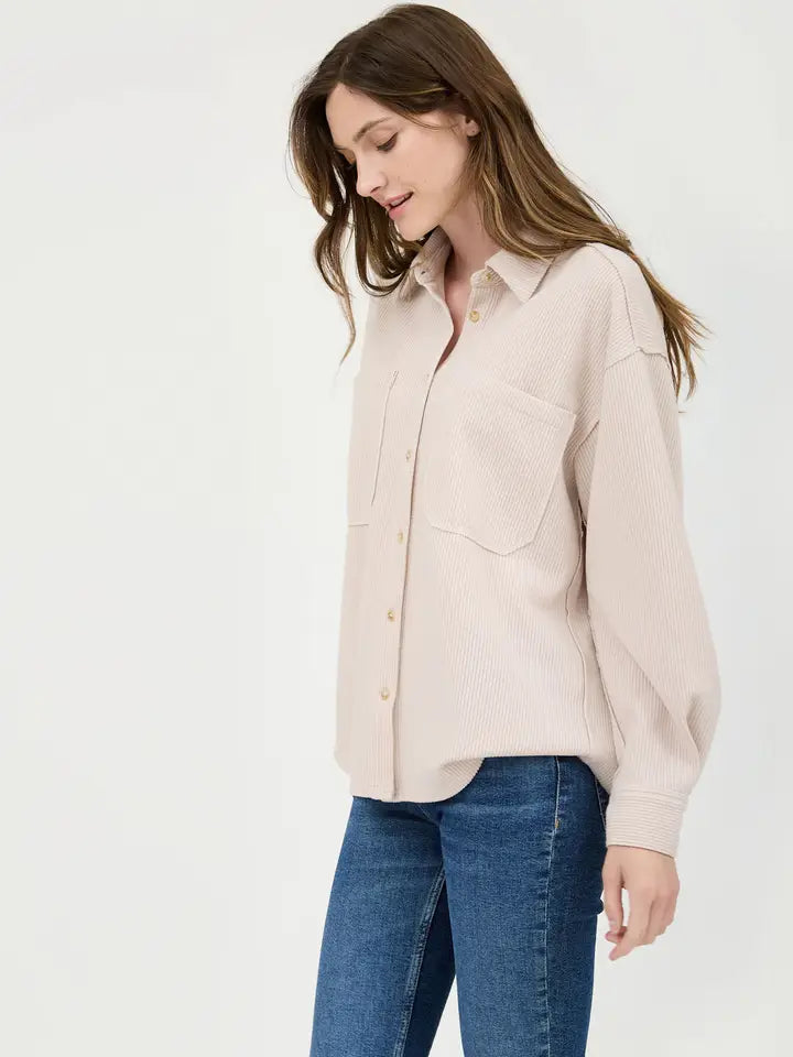 Button Up Top - OATMEAL