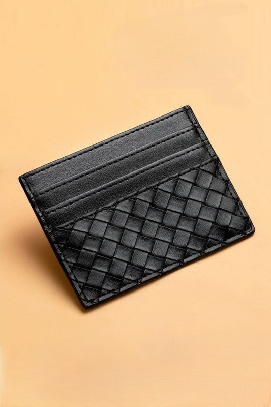 Double sided Card holder- - Black