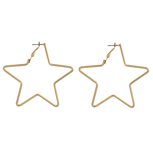 Metal Star Shaped Hoops