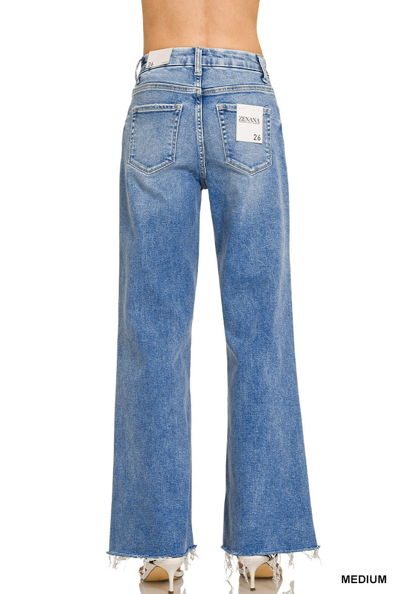 High Rise Flare Bottom Jeans