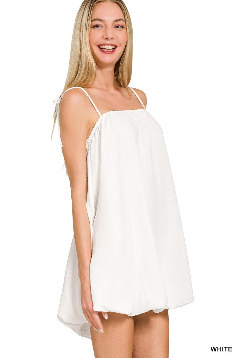 Woven Airflow Mini Bubble Dress
