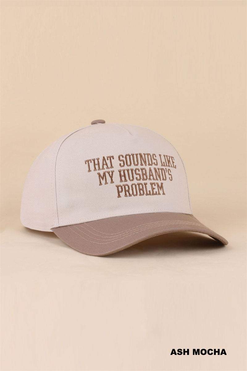 Husband's Problem Hat- Mocha