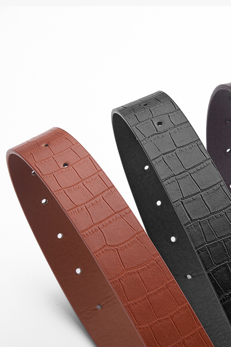 Gold Buckle Camel Fashion Belt