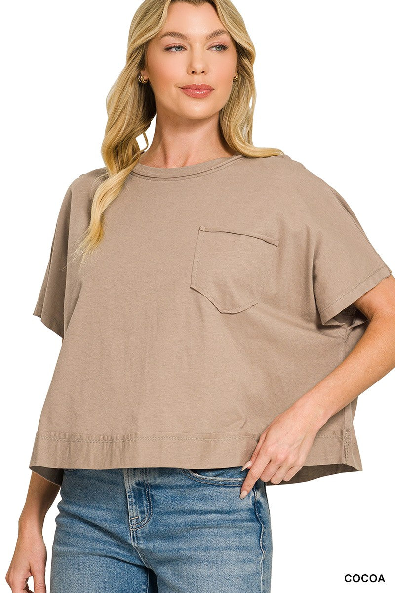 Oversized Boxy Top mocha