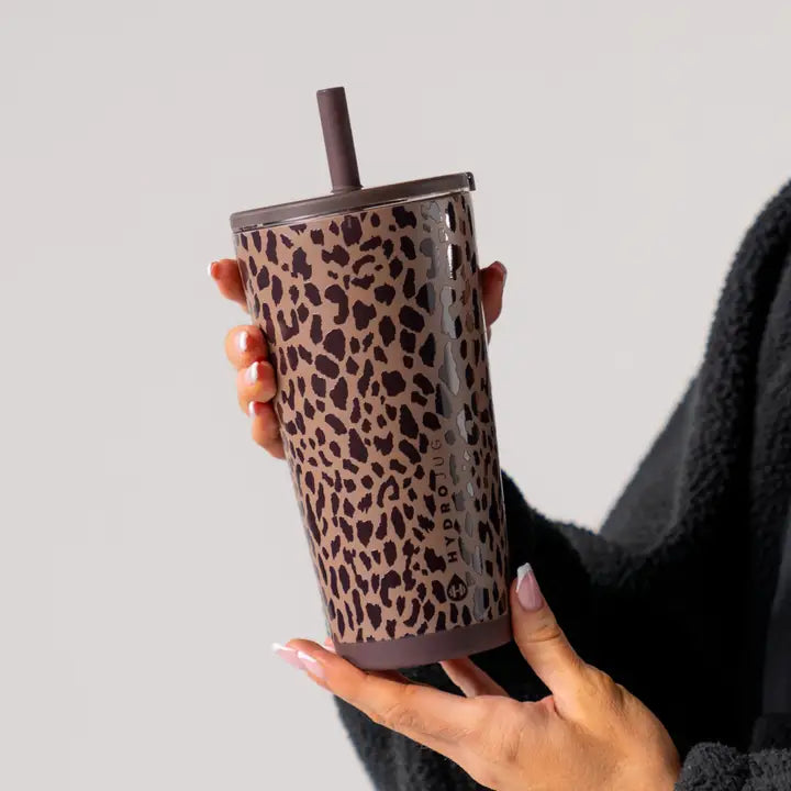 Brown Leopard HydroJug 20oz