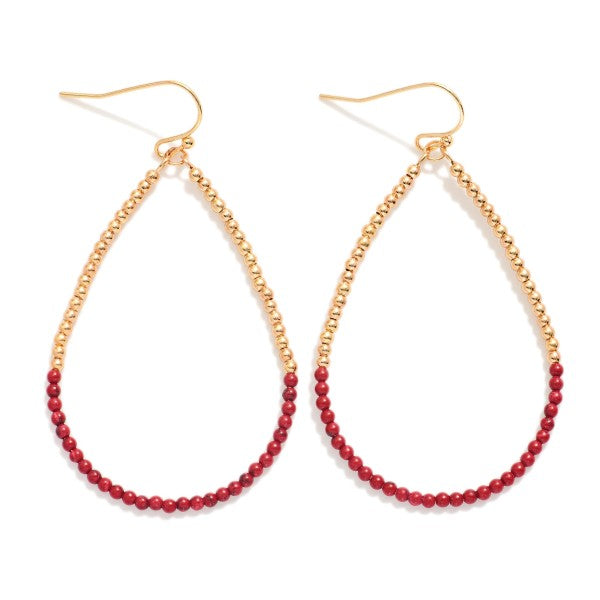 Beaded Teardrop Earrings