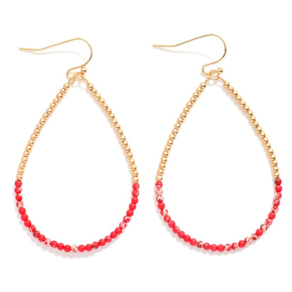 Beaded Teardrop Earrings