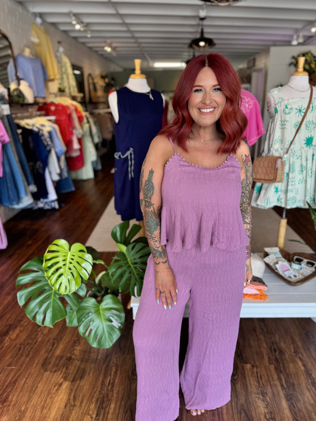 V-Neck Jumpsuit