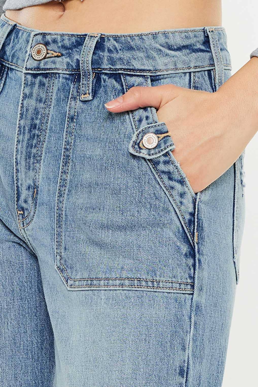 HIGH RISE WIDE FLARE JEANS