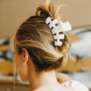 Classic Hair Clip | Large | Coconut White