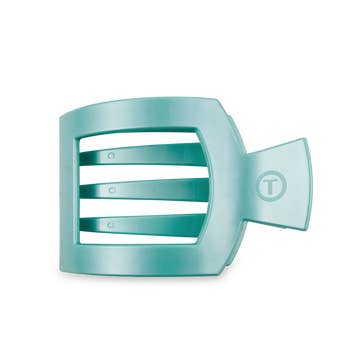 Square Flat Large Clip - Totally Turquoise