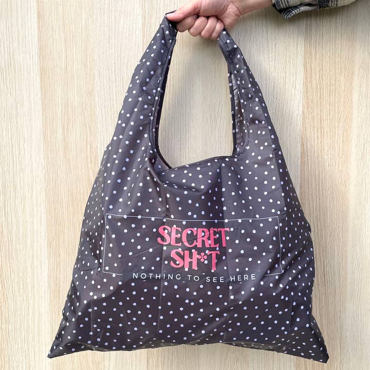 Reusable Nylon Tote Bag / Polkadot