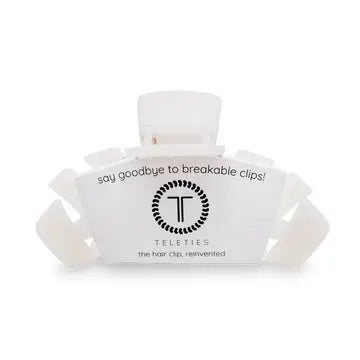 Classic Hair Clip | Large | Coconut White
