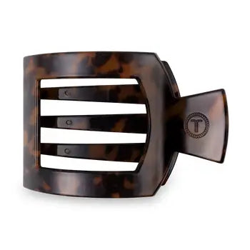 Square Flat Hair Clip - Medium - Tortoise