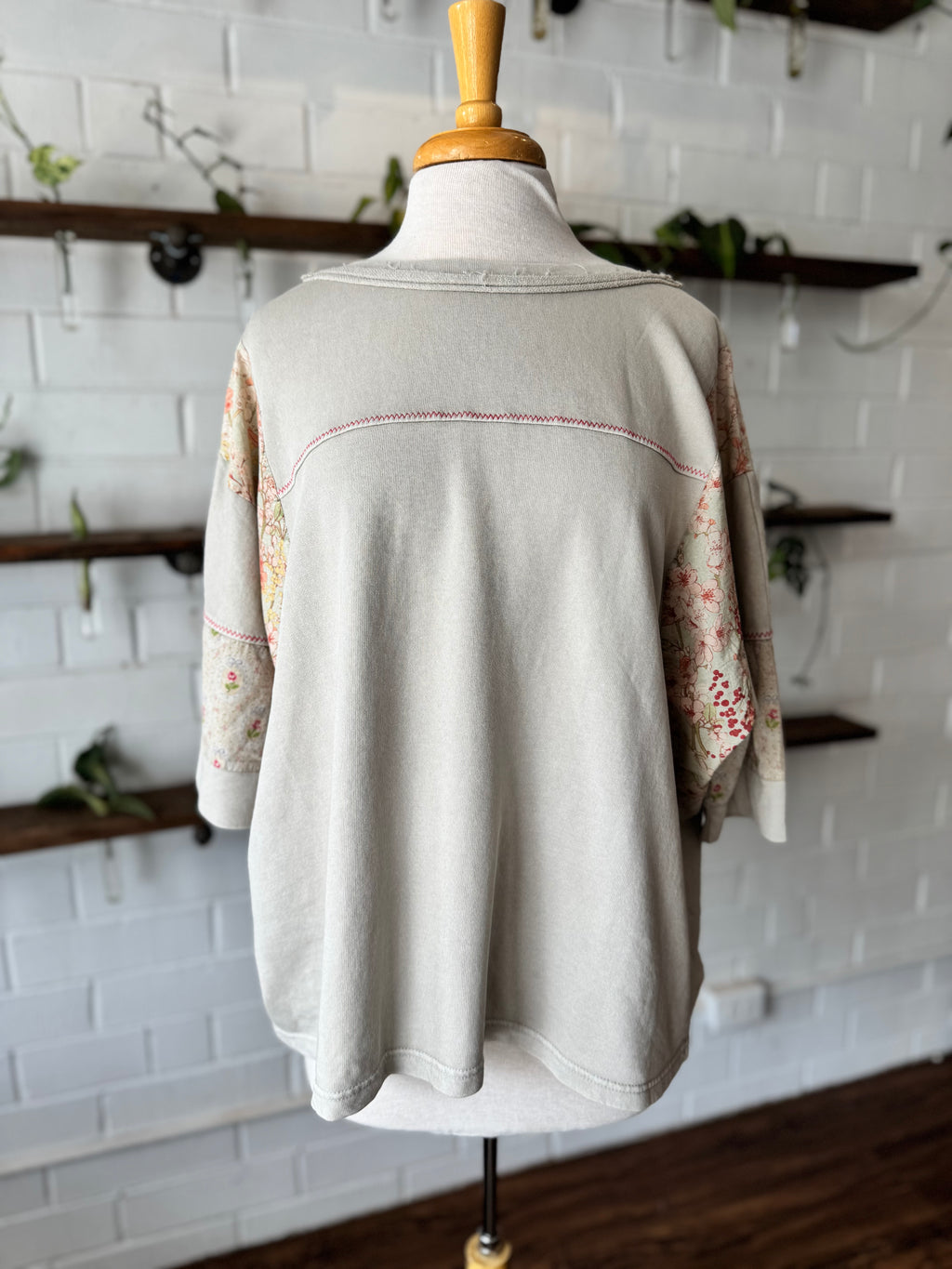 Patchwork Sleeve Top