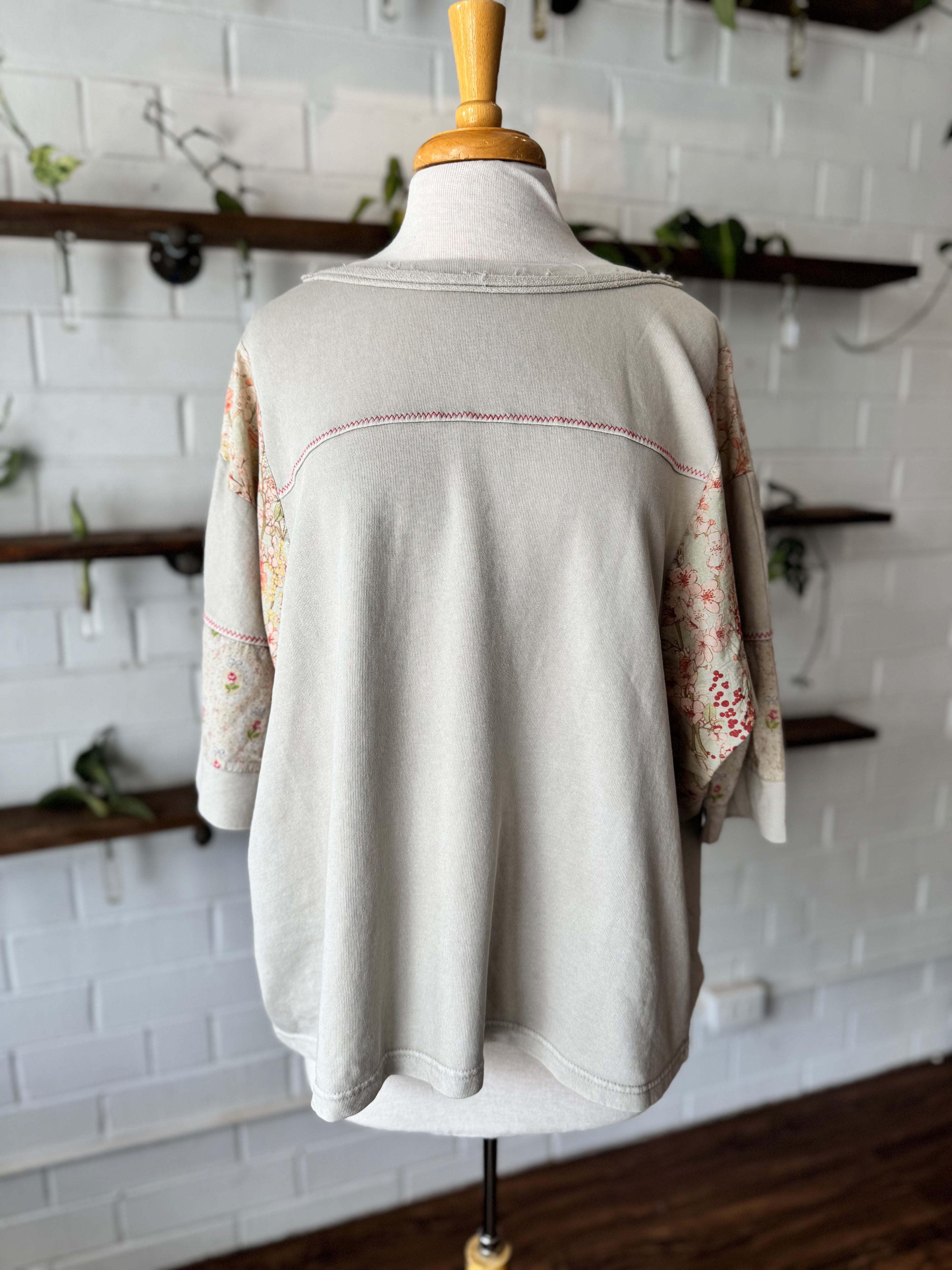 Patchwork Sleeve Top