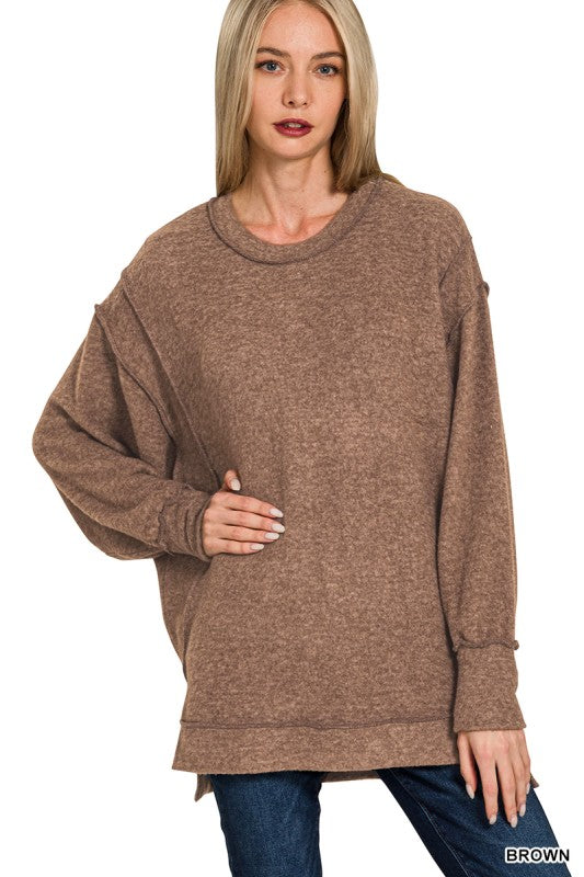 Soft Oversized Sweater Brown