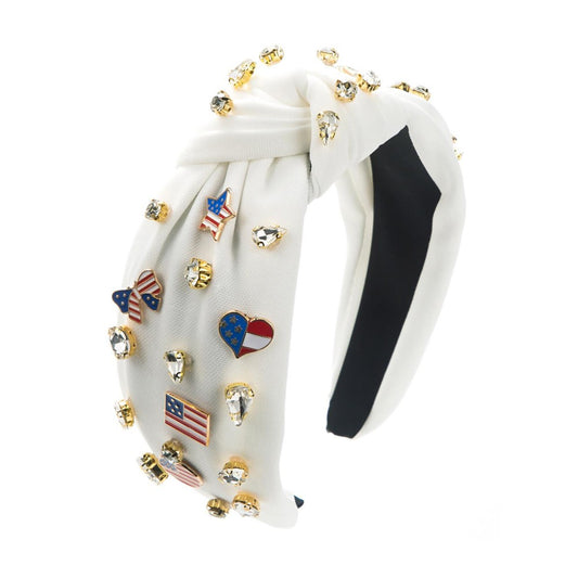 White Fourth of July Headband