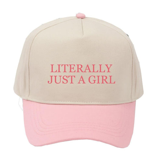 Pink "Literally just a Girl" Hat