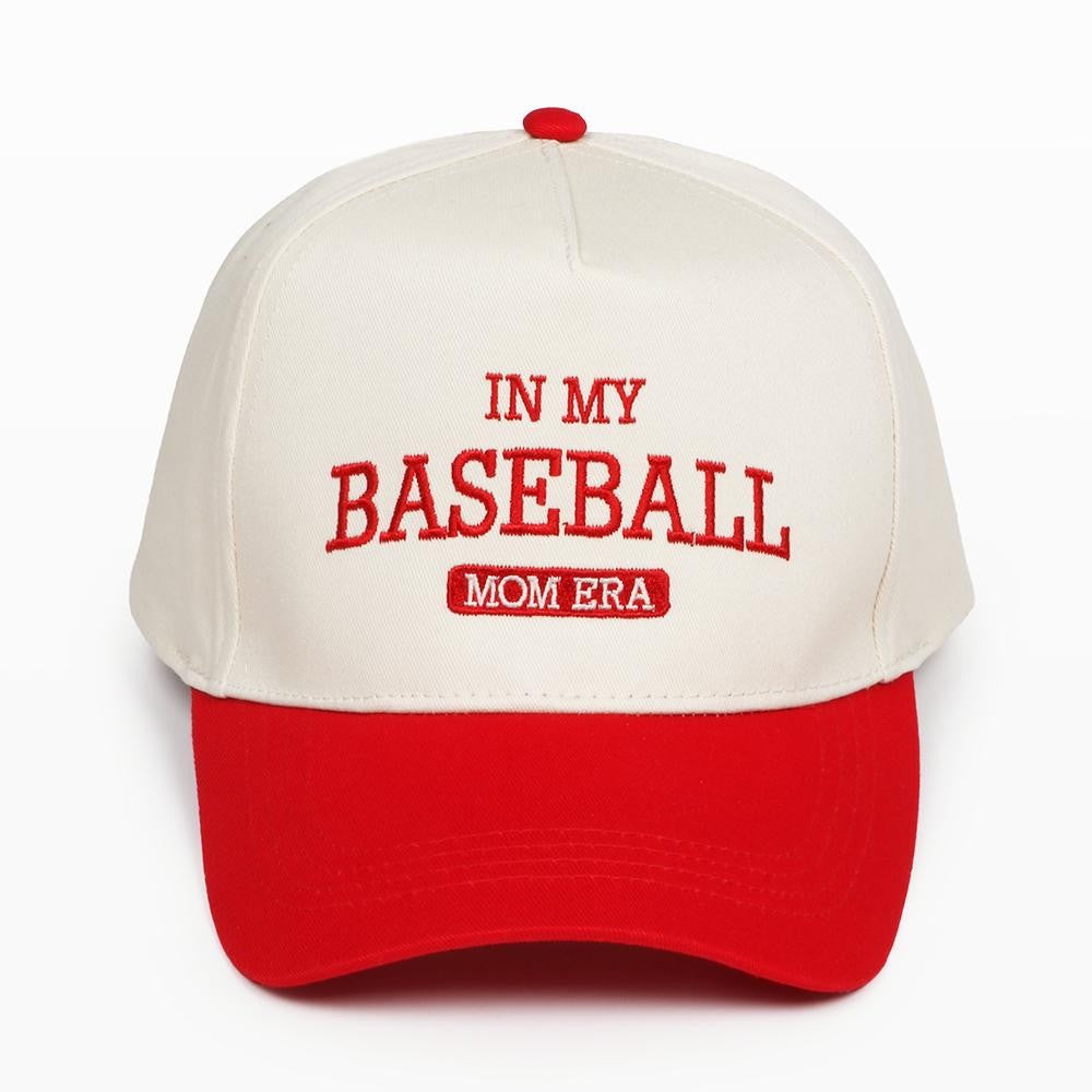 Red "In My Baseball Mom Era" Hat