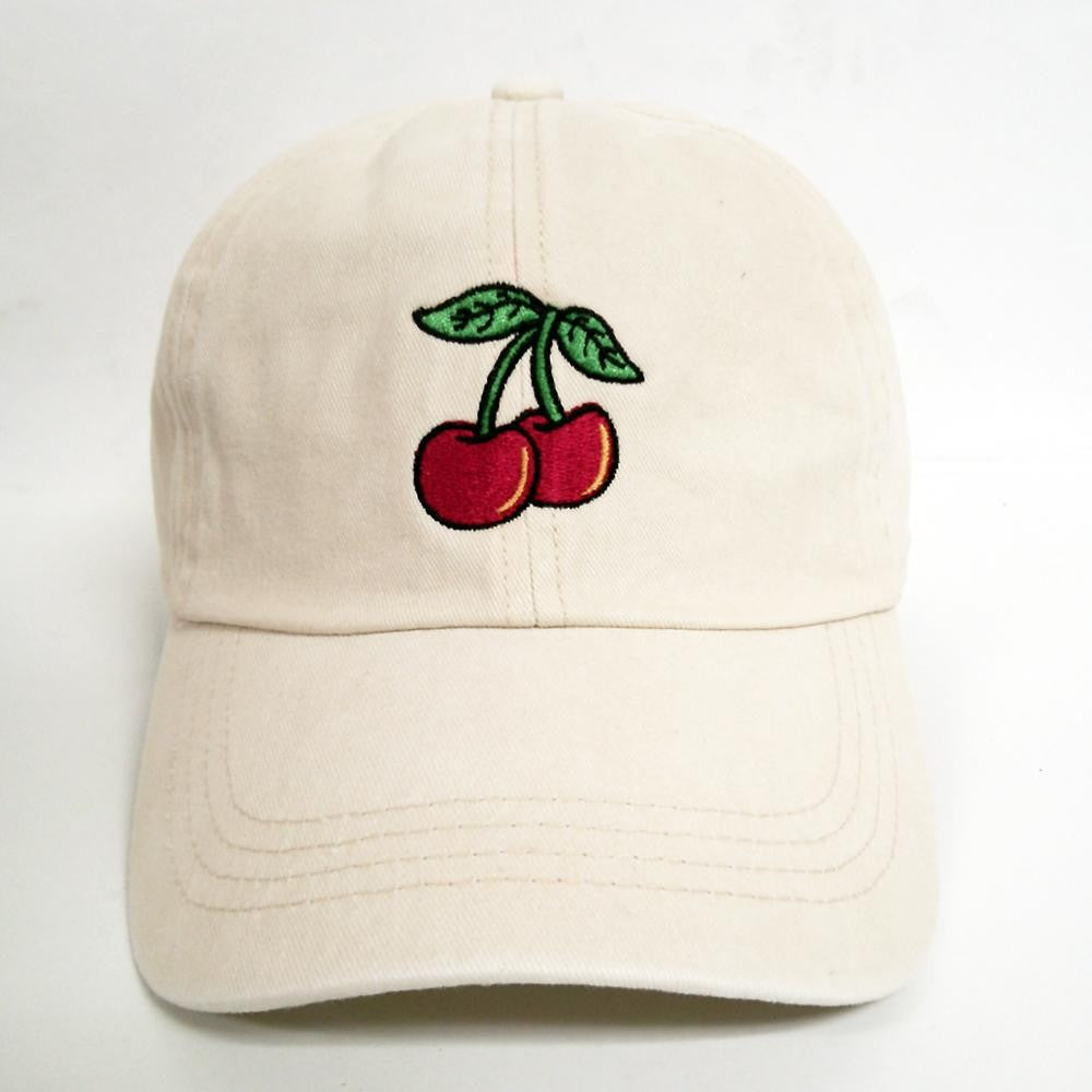 Cherries Embroidered Baseball Cap