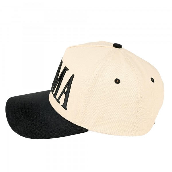 Two Tone Embroidered "MAMA" Trucker Cap