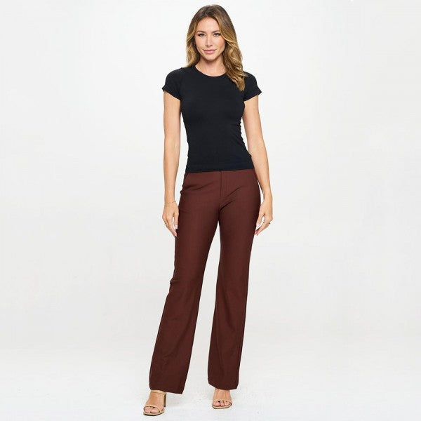 Women's Seamless Crew Neck Short Sleeve Top