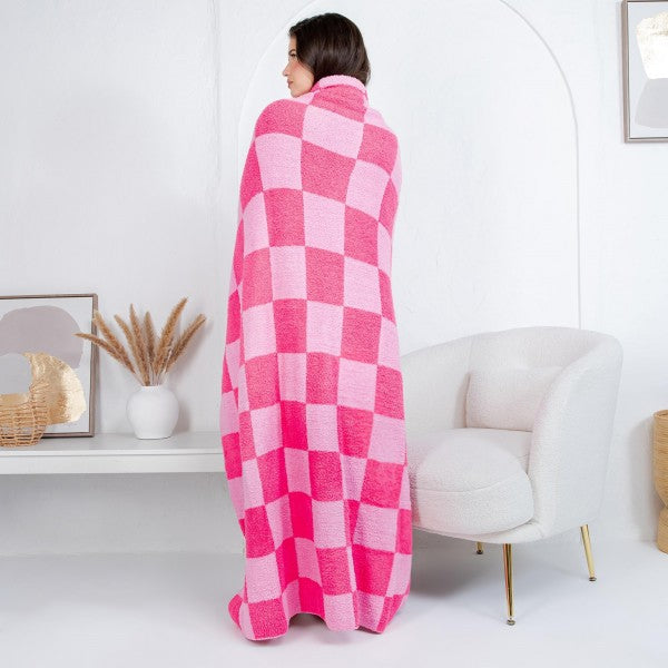 Checkered Print Blanket