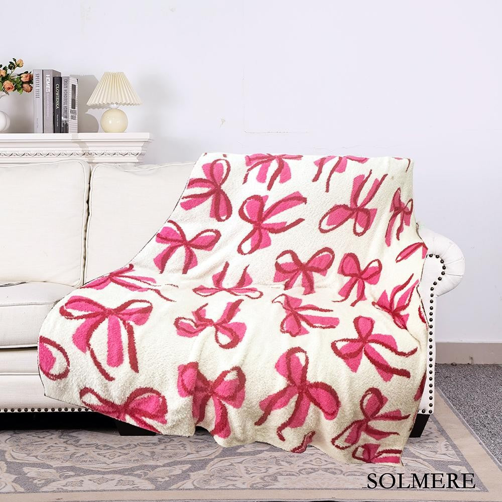 Solmere Blanket – Pink Bow Blanket