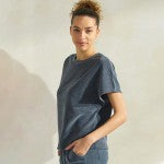 Corduroy Short Sleeve Top - Denim