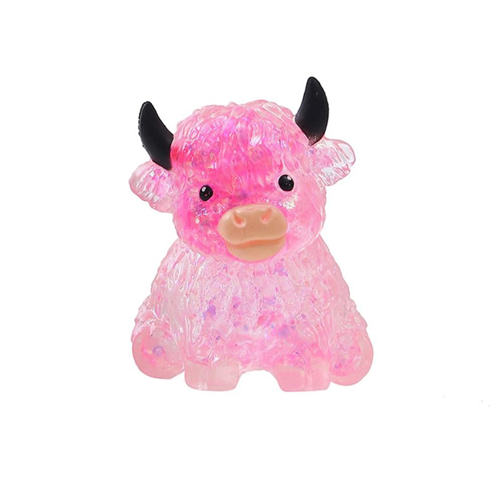Glitter Cow Squishy Toy