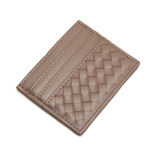 Double sided Card holder-Light Mocha