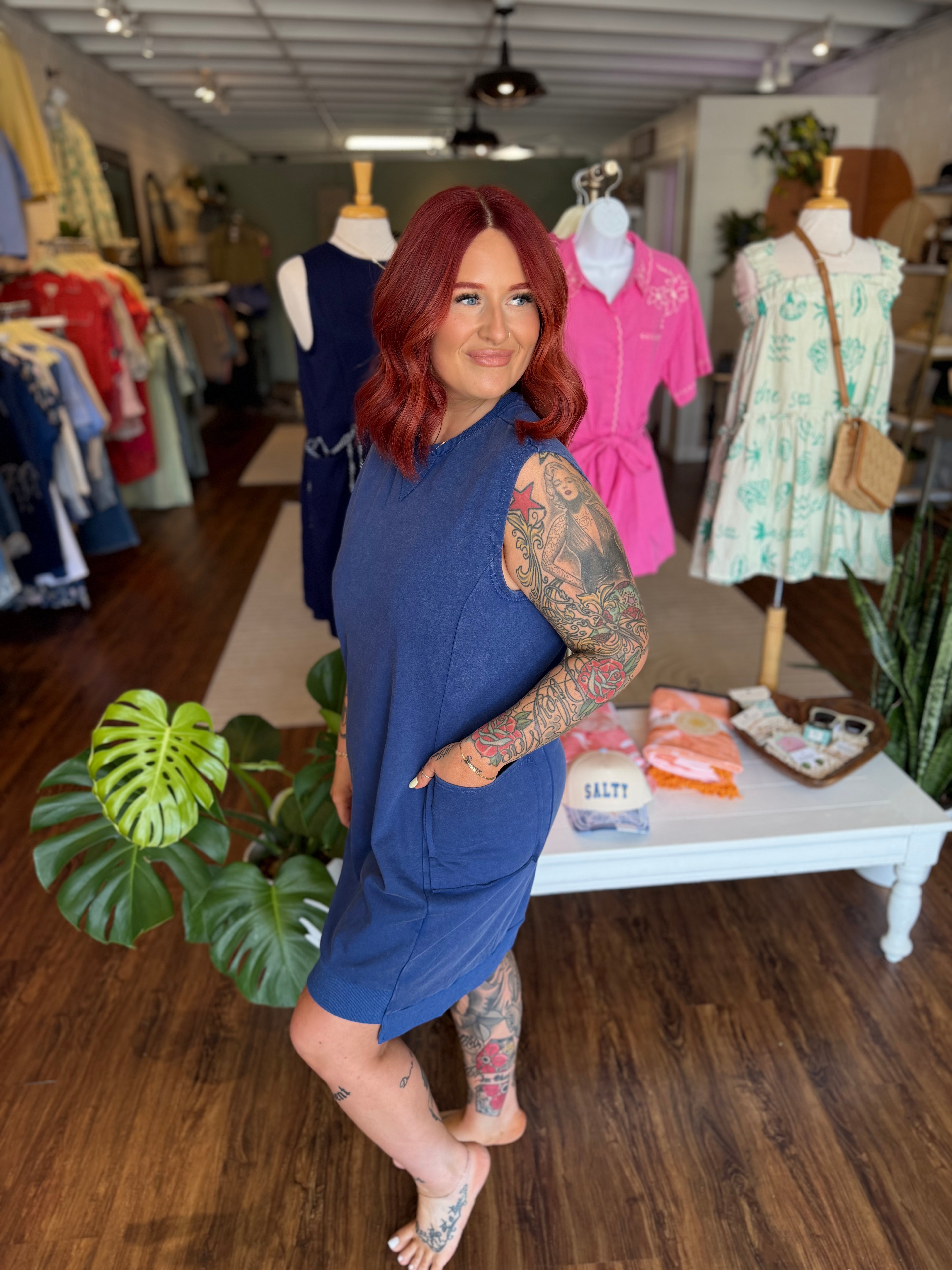 Mineral Washed Dress