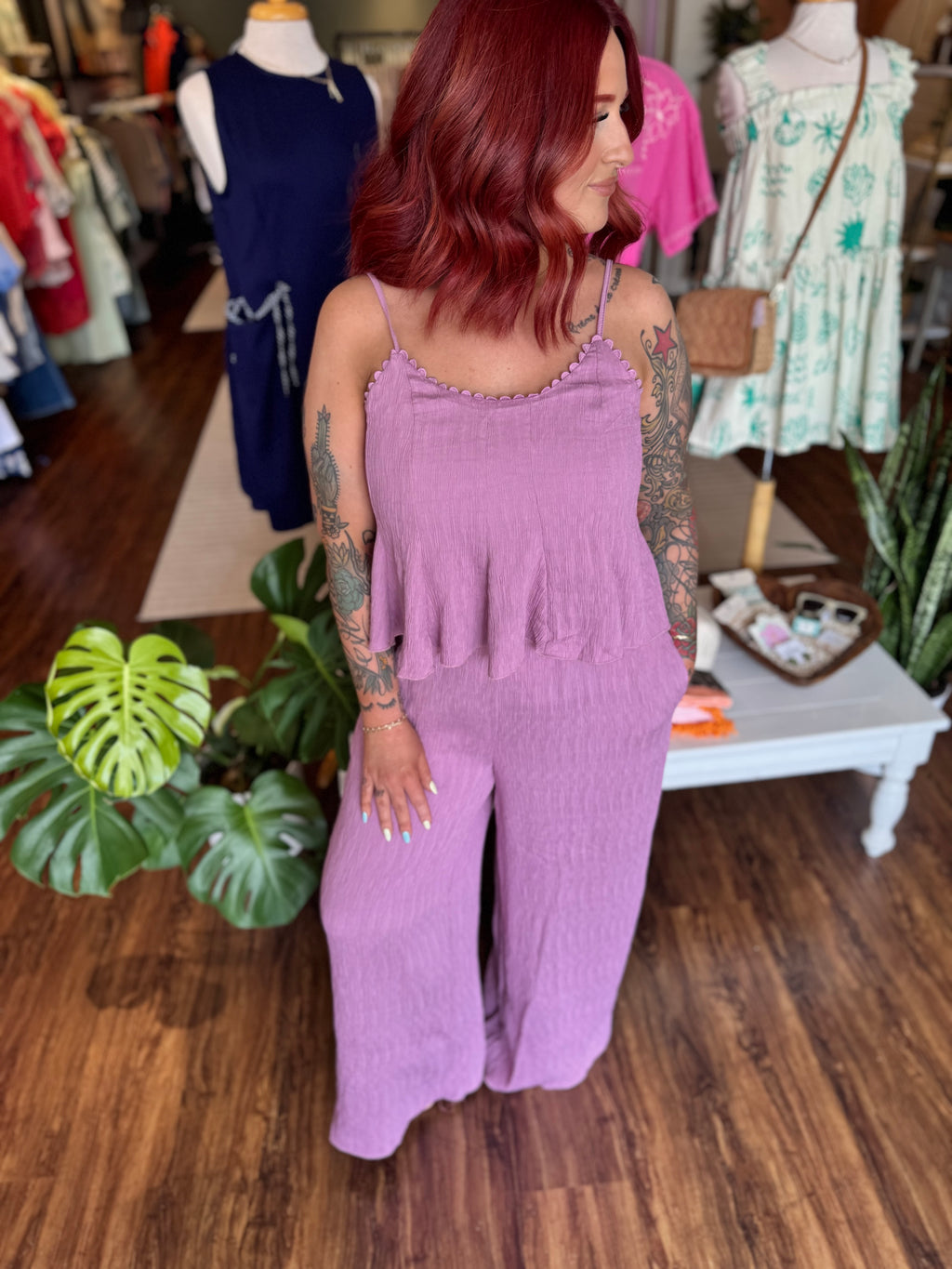 V-Neck Jumpsuit