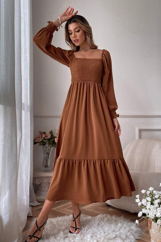 Smocked Pumpkin Patch Dress