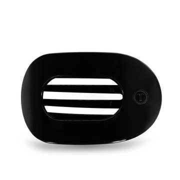 Round Flat Large Clip - Jet Black